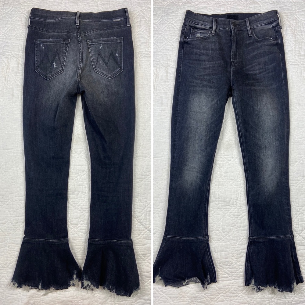 Mother jeans Cha Cha Chew in “Leave the Light On” distressed bell hem size 25 - Picture 8 of 9